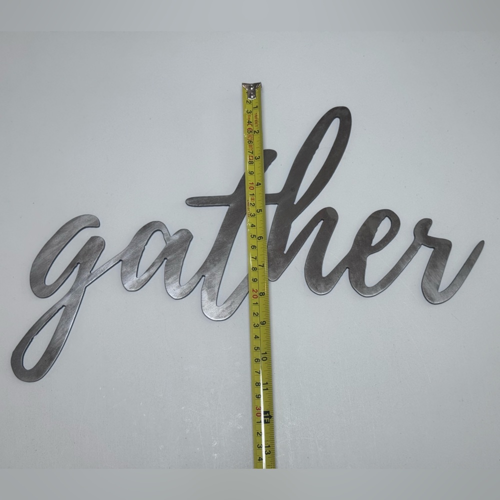 Source Unknown Metallic Script Wall Art - Picture 3 of 7